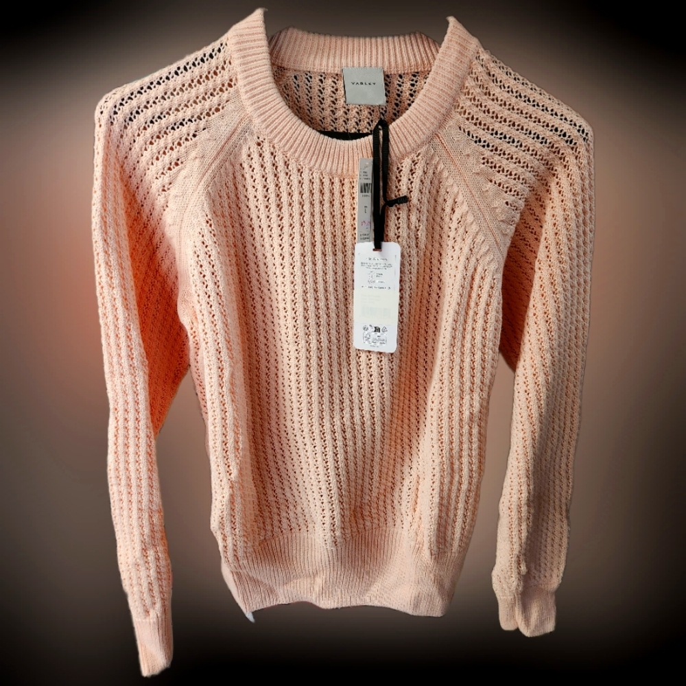 Varley Women's Light Pink Knit Sweater